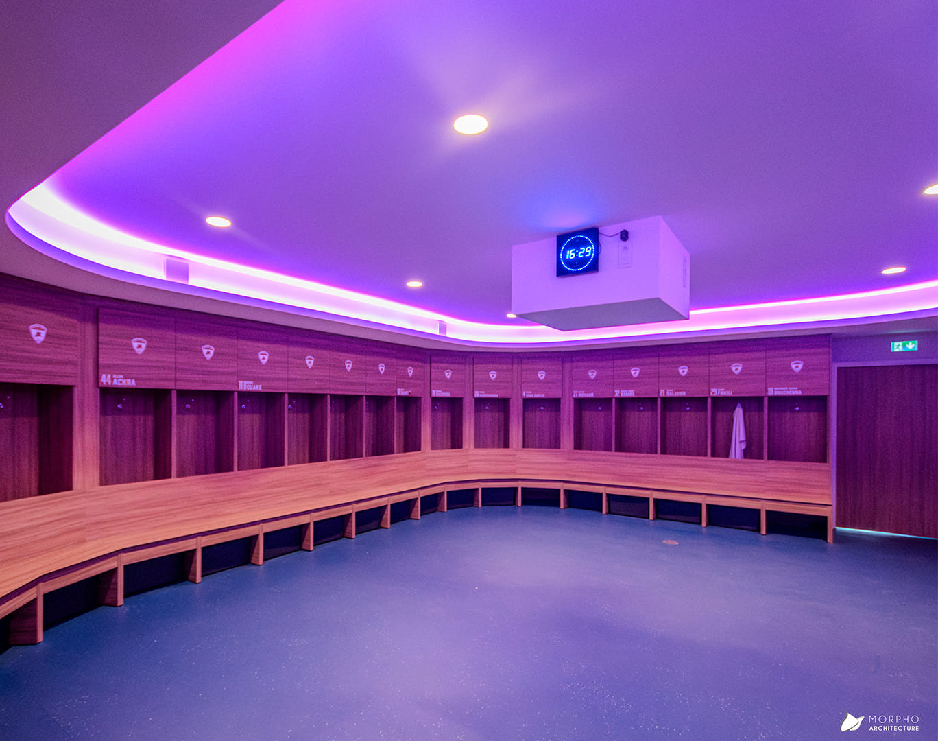 Vestiaires violet